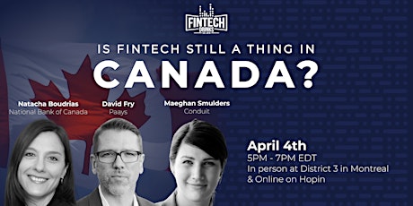 Fintech Drinks | Is Fintech still a thing in Canada? primary image