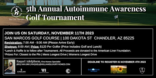 5th Annual Autoimmune Awareness Golf Tournament primary image