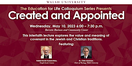 Created and Appointed Interfaith Lecture