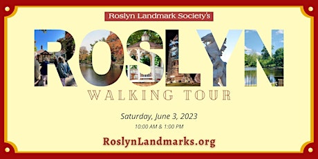 Roslyn Landmark Society's 2023 Spring Walking Tour