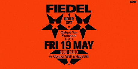 Immagine principale di Bunker presents Fiedel (4 hour set) 