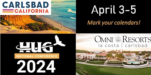 Imagem principal do evento 2024 HawkSoft User Group (HUG) Annual National Conference (Carlsbad, CA)