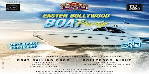 Easter Bollywood Boat Party & Bollyboom Night (After Party)