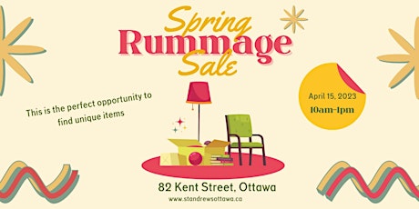 Spring Rummage Sale at St. Andrew's, Downtown Ottawa