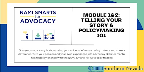NAMI Smarts for Advocacy Training: Telling Your Story & Policy Making 101