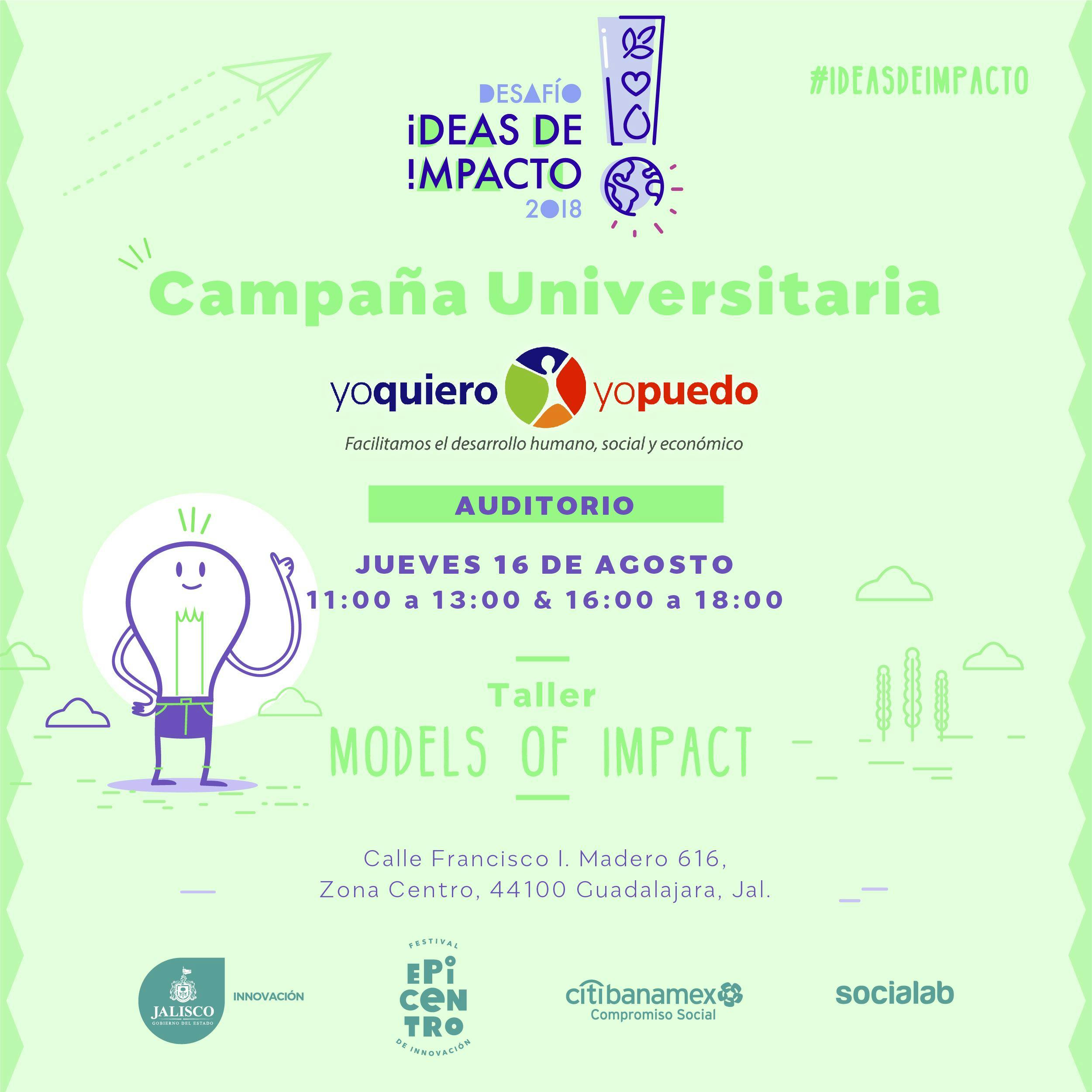 YQYP - Taller: Models of Impact + Desafío Ideas de Impacto 2018