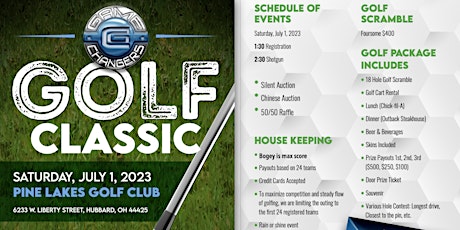 Primaire afbeelding van Game Changers 2023 Golf Classic
