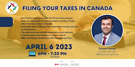 Preparing Canadian Income Tax Return T1 for Newcomers in Canada