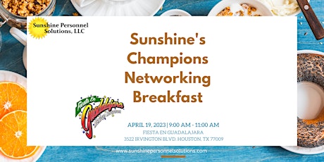 Sunshine's Champions Networking Breakfast