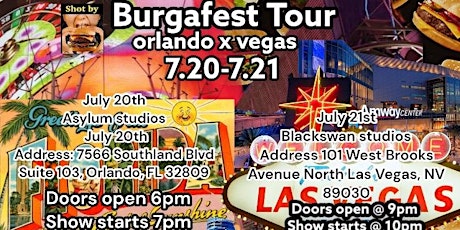Orlando x Vegas Tour (July 20th Orlando)