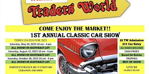 1st Annual Trader’s World Classic Car Show August primary image
