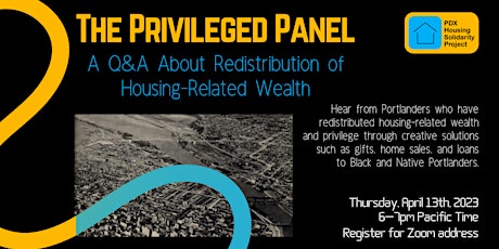 Privileged Panel: A Q&A About Redistribution of Housing-Related Wealth