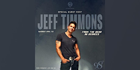 98 Degrees Jeff Timmons Hosts 90s Party Live at Living Room DC