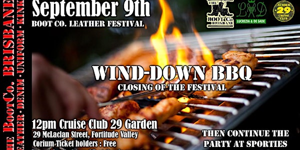 Leather Festival 2018 Wind Down BBQ