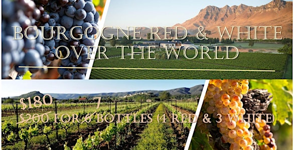 【Wine Tasting - Bourgogne Red & White】$180 (Early bird) for 7 bottles
