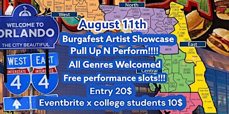 Burgafest Artist Showcase 8.11th  @ asylum studios