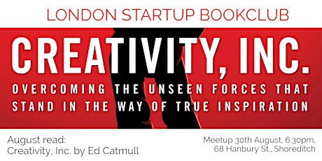 London Startup Bookclub: Creativity, Inc. primary image
