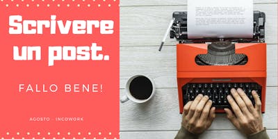 Sai cosa scrivere in un post? Sai cosa scrivere in un post?