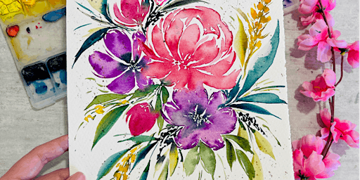 Image principale de Watercolour Florals  (Intermediate) Course by Kathleen - TP20230622WFIC