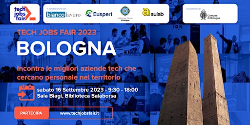 Immagine principale di TECH JOBS fair Bologna 2023 