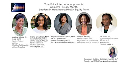 Women's History Month Health Equity Leadership Panel