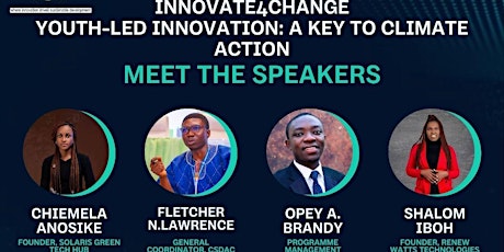 Youth-led Innovation : A key to climate action  (Innovate4change)