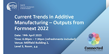 Primaire afbeelding van Current Trends in Additive Manufacturing- Outputs from Formnext