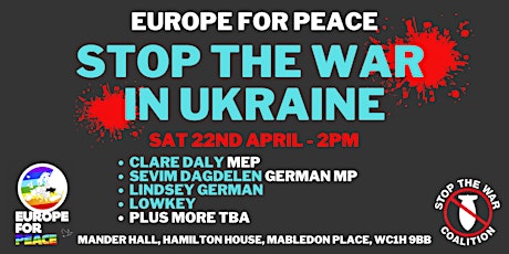 Imagen principal de Europe For Peace: Stop the War in Ukraine