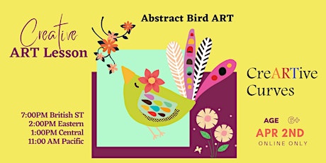 Creative Drawing Workshop -Abstract Bird Art