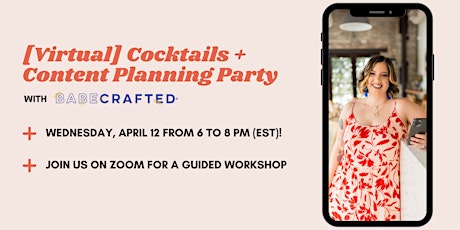 Virtual Cocktails + Content Planning Party