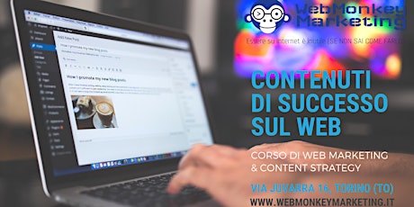 Immagine principale di CONTENUTI DI SUCCESSO SUL WEB: Corso di Web Marketing & Content Strategy 