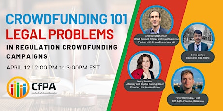 Crowdfunding 101: Legal Problems in Regulation Crowdfunding Campaigns