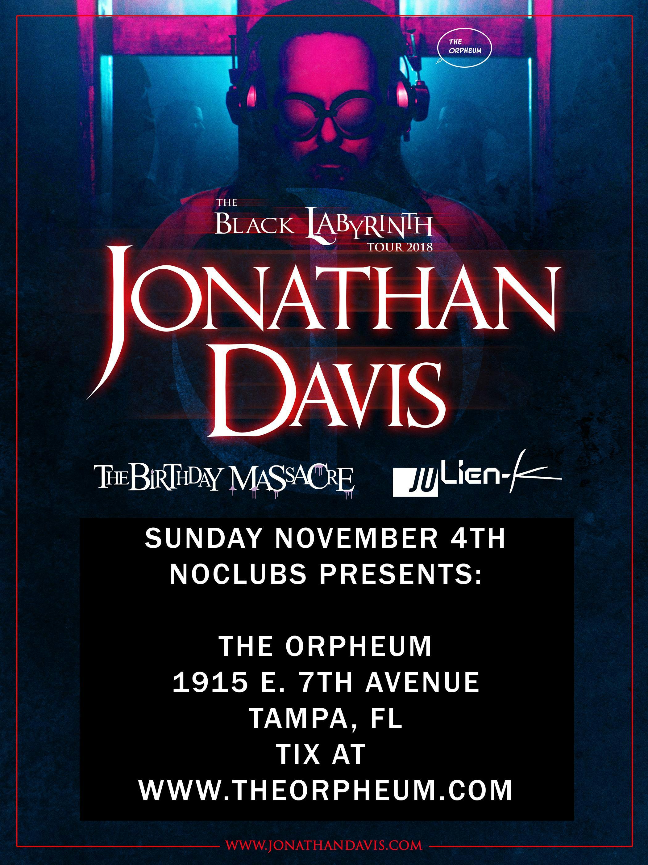 Jonathan Davis of Korn: Black Labyrinth Tour 2018