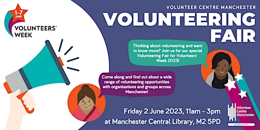 Imagem principal de Volunteer Fair at Manchester Central  Library