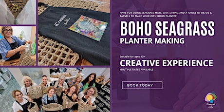 Boho Seagrass Planter Making