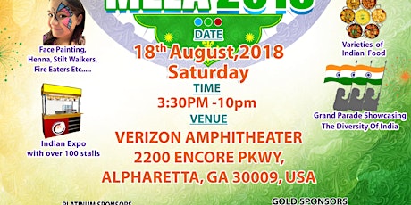 VIP Registration Freedom Mela 2018 @ Verizon Amphitheatre primary image