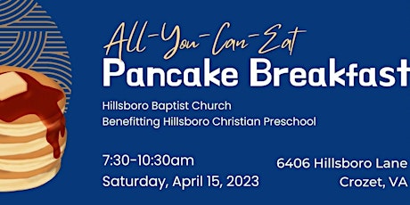 Hillsboro Christian Preschool Pancake Breakfast