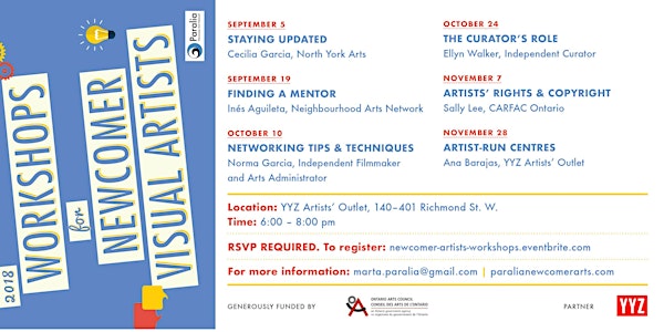 Workshops for Newcomer Visual Artists