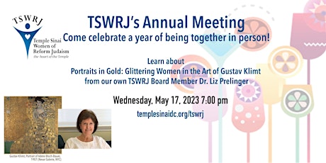 Immagine principale di TSWRJ Annual Meeting May 17, 2023, 7:00 pm 