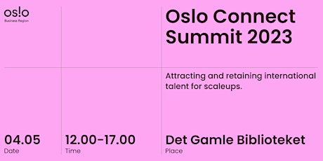 Oslo Connect Summit 2023