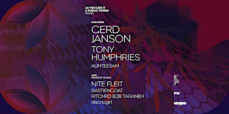 Gerd Janson, Tony Humphries, and Nite Fleit presented by AYLI and PW