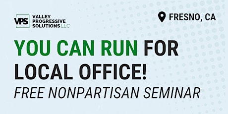 You Can Run For Local Office! Free Nonpartisan Seminar (03/15)