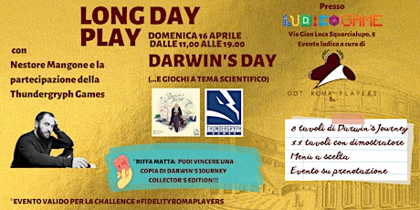 Long Day Play - Darwin's Day e giochi a tema scientifico