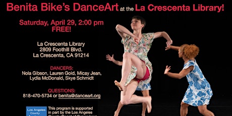 Benita Bike's DanceArt at La Crescenta Library in Free Show primary image