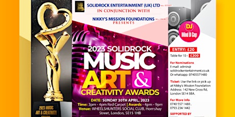 SOLIDROCK MUSIC ART & CREATIVITY (SMAC) AWARDS primary image