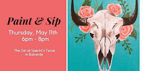 Imagen principal de 5/11- Spring Paint & Sip Event at The Gin at Specht's Texas