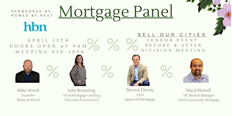 April 2023 SSMIBOR Meeting - Mortgage Panel & Sell Our Cities