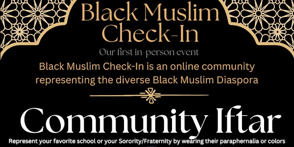 Black Muslim Check-In Iftar