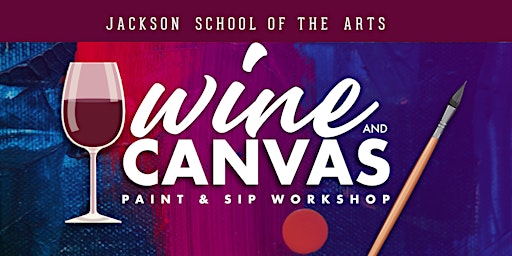 Imagem principal do evento Wine & Canvas: Cozy  Sip & Paint Workshop!
