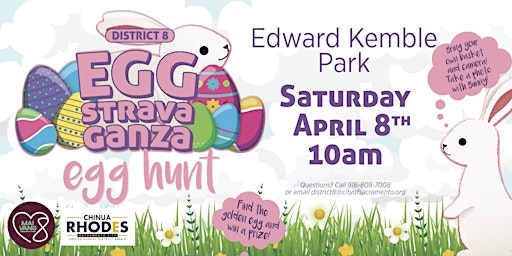 District 8 Eggstravaganza Egg Hunt @ Edward Kemble Park